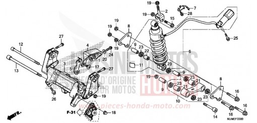 COUSSIN ARRIERE VFR800XF de 2015